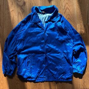 vintage royal blue windbreaker